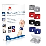 MT Healthy 8 Pcs Travel Motion Sickness Relief Wrist Bands, Sea Motion Sickness Wristbands, Travel Essentials for Camping/Cruise Ship/Airplane