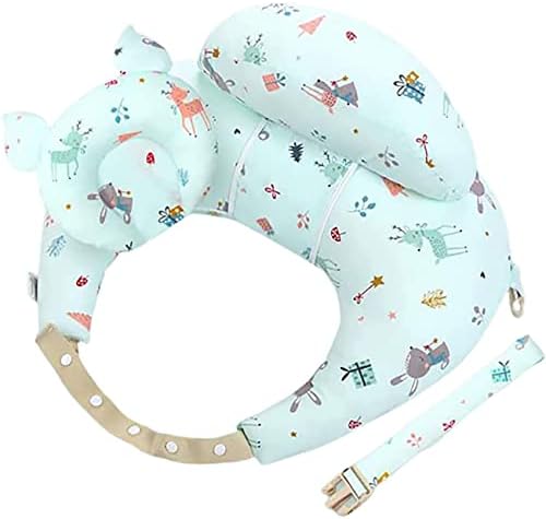 NLAVW Nursing Pillow for Breastfeeding,Premium Baby Head Positioner Multifunctional Feeding Pillow Infant Support Pillow,Green