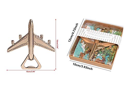 Pack Of 20 Airplane Bottle Opener Wedding Favors,Party Favors For Guest Souvenir Gift For Baby Shower Birthday Party Decorations And Supplies By Jsshi(Airplane Style) #TOP6