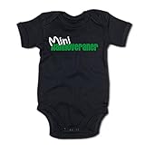 mit hochwertigem Druck G-graphics Mini Hannoveraner Baby-Body 250.0061 (0-3 Monate, schwarz)
