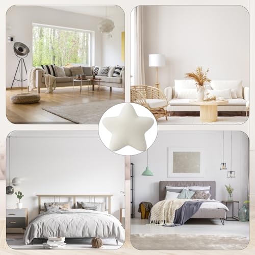 OhebEsx Kuschelkissen Kinder, Flauschiges Kissen Für Kinderzimmer, Dekoratives Kissen Mit Weichem Material, Ideal Zum Kuscheln Und Entspannen, Sternförmiges Design Für Gemütliche Atmosphäre