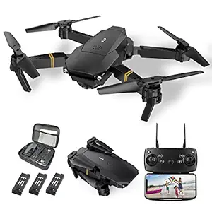 TOOWOON TRENDS Drones for Adults with Cameras 4K, 3PCS Batteries Drones for Kids Foldable 4K Mini Drone with Camera RC Quadcopter, WiFi FPV Live Video, Altitude Hold, One Key Take Off/Landing, 3D Flip
