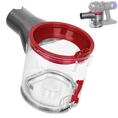 SQLJYU Bac à Poussière Transparent de Haute Qualité pour Dyson Aspirateurs V7/V8, pour Dyson V7/V8 Accessoires Aspirateur, Pièces Détachées pour Dyson