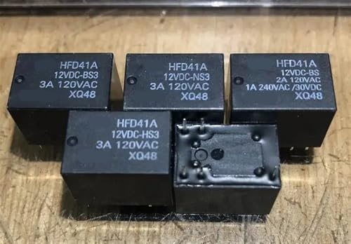Relais HFD41A 12VDC-HS3 5 broches 4101-12V pour circuits imprimés