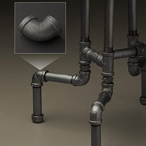 Supply Giant Cnom0034 Fba_Bmnl0012 1/2"" 90 Degree Malleable Iron Elbow Fitting For High Pressures With Female Thread Connects And Black Finish" #TOP4