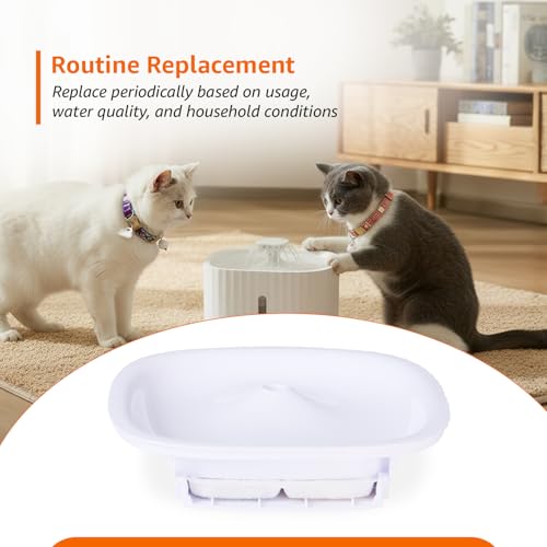 Image of Amazon Basics Replacement Filters for 3L Pet Water Fountain | Pack of 6 | Multi-Layer Filtration for Clean, Fresh Water | Compatible with Amazon Basics Pet Water Dispenser