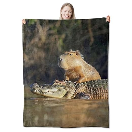 Manta de forro polar de franela Capibara, acogedora y suave, ligera para sofá y ropa de cama, viajes y exteriores, decoración de capibara, regalos de capibara con mantas peludas de capybar