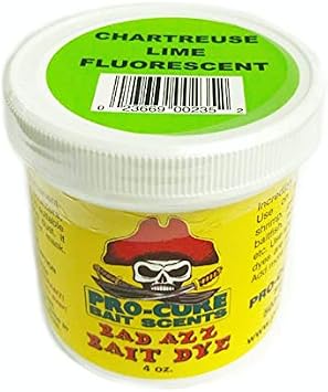 Pro-Cure Bad Azz Powder Dye, 4-Ounce, Chartreuse Lime Fluorescent