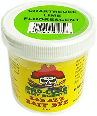 Pro-Cure Bad Azz Powder Dye, 4-Ounce, Chartreuse Lime Fluorescent