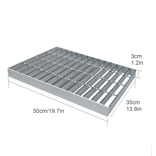 Grille d'évacuation robuste acier galvanisé extérieur pour regard