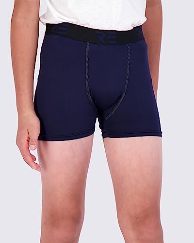 5 Pack:youth Boys Compression Shorts Performance Boxer Briefs Athletic Spandex Underwear Base Layer Basketball Biker Sports Active Soccer Training Football Sports Gym Teen Running-Set 4, M (8/10) #TOP1