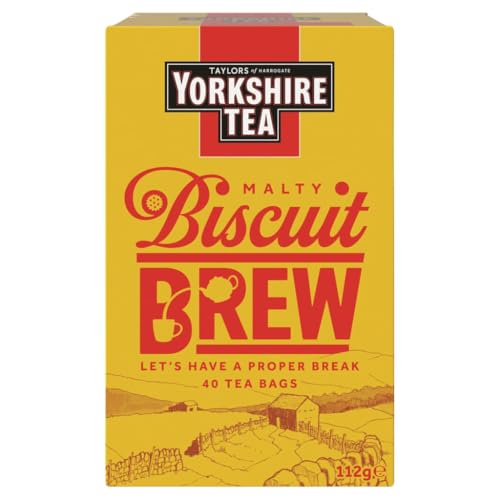 Taylors of Harrogate Biscuit Brew Yorkshire 40 Tea Bags, 112 g (Packaging may vary)