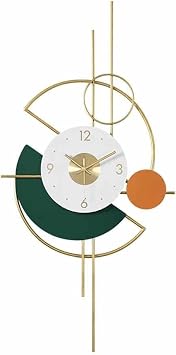 Large Wall Clock Painting Industrial Metal Living Room in
