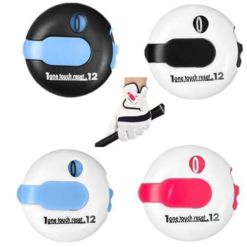 Chairleiro 1.2 Mini Golf Score Counter for Women - Compact Stroke Tracker (12-Shot Capacity) | Glove-Friendly Scoring Keeper