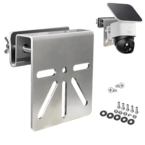 Support Caméra Gouttière en Acier Inoxydable,Support Caméra Extérieur,Support De Montage Anti-Rouille,Vis Antirouille,Installation sans Perçage,pour Sécurité Extérieure
