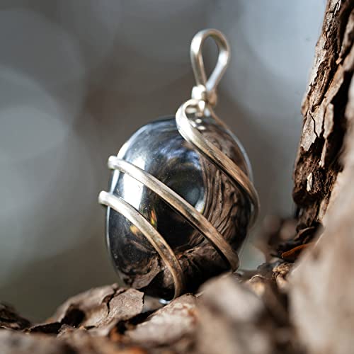 Ayana Raw Shungite Crystal Necklace | Natural Healing Gemstone | Purification, Protection Negative Energy Cleanser | Trendy Jewelry | Ethically Sourced, Handmade Crystal Chakra Necklace For Women #TOP1
