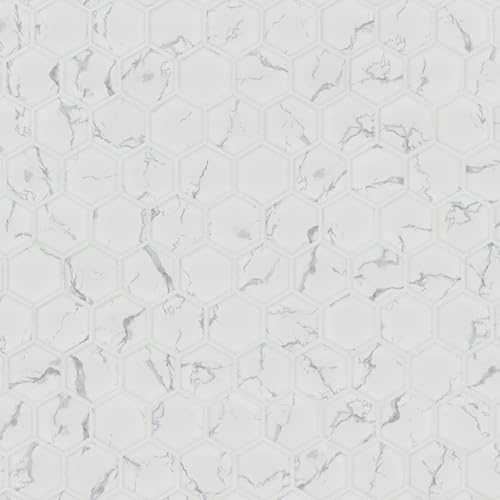 MSI Carrara Hexagon 11 in. x 13 in. Matte Porcelain Mosaic Tile – Floor & Wall Use for Bathrooms, Backsplashes, Showers, and Accent Walls