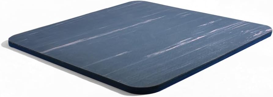 LOTUS | Slow Jogging Mat | Upgraded Triple-Layer Cushioning with Natural Rubber, Sneaker-Inspired Air Core & Wave-Grip Base | Noise-Reducing, Non-Slip for Indoor Cardio & Joint Protection | 22.64 Wide | Midnight Blue with Soft Purple Brush