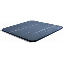 LOTUS | Slow Jogging Mat | Upgraded Triple-Layer Cushioning with Natural Rubber, Sneaker-Inspired Air Core & Wave-Grip Base | Noise-Reducing, Non-Slip for Indoor Cardio & Joint Protection | 22.64" Wide | Midnight Blue with Soft Purple Brush