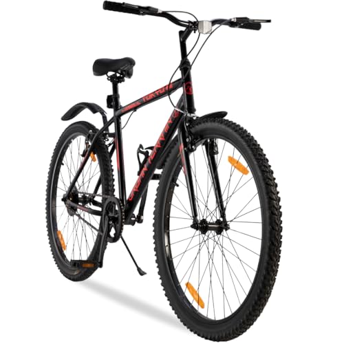 Urban Terrain Tokyo Cycle/Bicycle Steel City Bike 26 inch Single Speed Bike with Rigid Fork Cycle for Men/Boys UT7000S26 | Ideal for 13+ Years, Unisex, Frame Size : 18 inch, (Red)