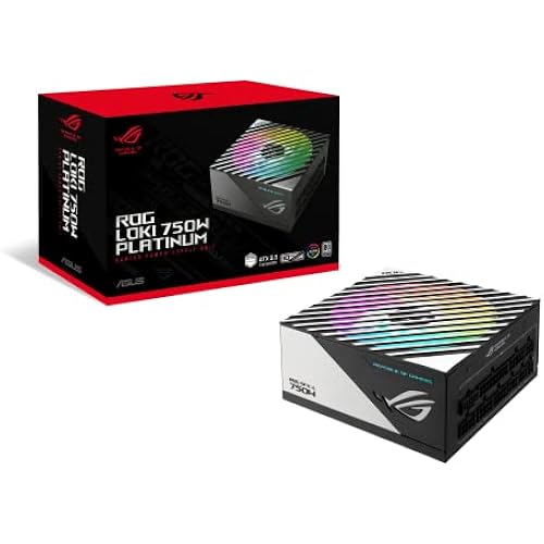 ASUS ROG Loki SFX-L 750W Platinum (Fully Modular Power Supply, 80+ Platinum, Lambda A Certified, 120mm PWM ARGB Fan, Aura Sync, ATX 3.0 Compatible, PCIe 5.0 Ready, 10 Year Warranty)