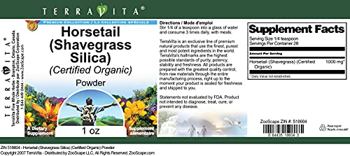 Terravita Organic Horsetail Silica Powder