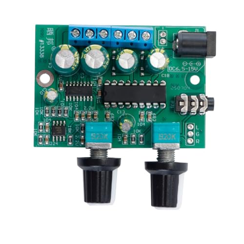 Hoite Scheda amplificatore per subwoofer a 2.1 canali, 2.1 subwoofer a tre canali da 25 W + 2 da 6 W, mini DC 12 V-15 V per altoparlanti da negozio per home theater, altoparlanti per auto