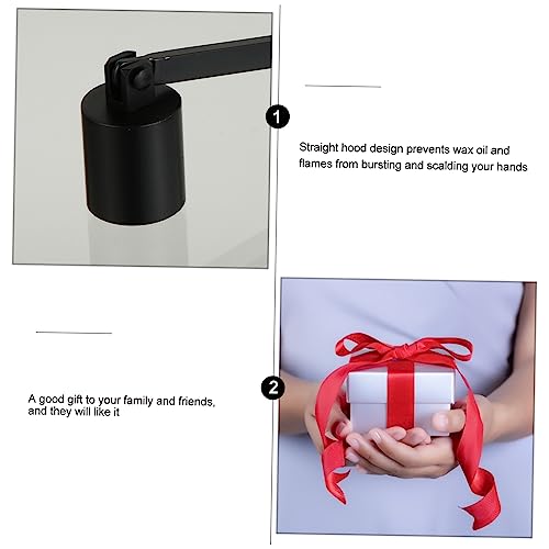 Garneck 3 Pcs Candle Tool Tiki Torch Wick Candle Wick Snuffer Candle Clipper Snuffer with Long Handle Candle Snuffer and Wick Trimmer Candles Candle Wick Cover*1 Lighter Stainless Steel