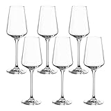 Teqton Leonardo 069556 Puccini Juego 6 digestif Cristal, Cristal, Transparente, 6.8 x 6.8 x 21 cm, 6 Unidades