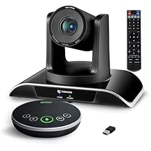 TONGVEO All-in-One Conference Room Video Camera System Al Auto-Tracking HD1080P 60fps 3X Optical Zoom USB3.0 HDMI PTZ Camera and Bluetooth Conference Speakerphone with Microphones