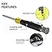 Klein Tools 32600P Mini Precision Screwdriver with Pocket Clip, 13-in-1 Magnetic All-Purpose Driver with Nut Drivers, Phillips, Slotted, and TORX Tips