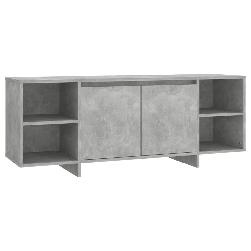 vidaXL TV Cabinet Home Indoor Bedroom Living Room Entertainment Centre Storage Stereo HiFi Cabinet TV Stand Furniture Concrete Grey Chipboard