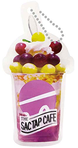 アイプランニング THE SAC TAP CAFÉ サックタップカフェ グレープパフェ 収納時:W10.8×H21.5×D4.5(cm) ジップイトート パフェ 416D
