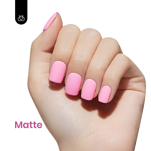 Beetles Gel Nail Polish, 1 Pcs 15Ml Pink Gel Polish Solid Silk Rosettes Nail Art Soak Off Manicure Salon Diy Gel Nail Design Decoration #TOP4