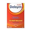 Delsym Maximum Strength Cough Suppressant, Over-The-Counter Medication for Cough, Fast Release Caplets with Dextromethorphan HBr, Cough Medicine for Adults Lasts Up to 8 Hours Day or Night, 20 Count