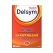 Delsym Maximum Strength Cough Suppressant, Over-The-Counter Medication for Cough, Fast Release Caplets with Dextromethorphan HBr, Cough Medicine for Adults Lasts Up to 8 Hours Day or Night, 20 Count