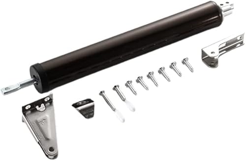 Wbtajzhy Bk Automatic Spring Door Closer, Pneumatic Buffer Closing Device For Residential And Light Commercial Doors Aluminum(Bk)