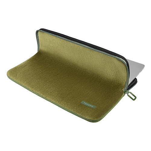 Housse Tucano 12-13" pour MacBook Pro et Air en corduroy vert olive - 8
