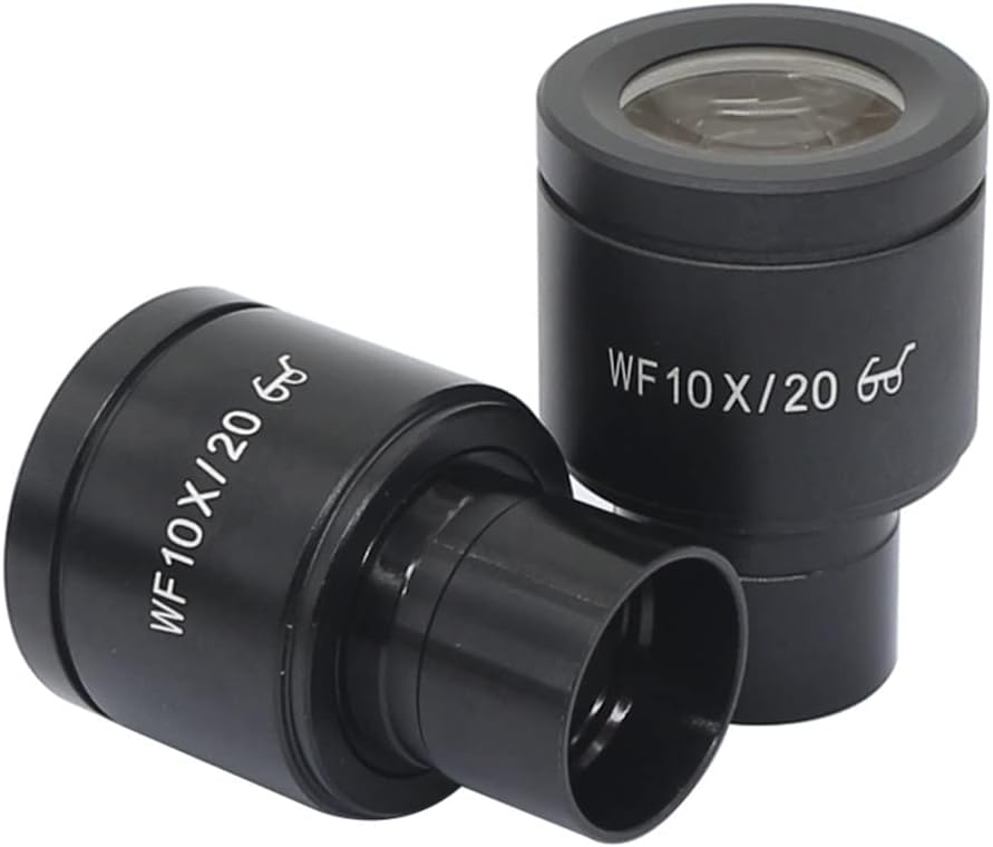ラボ用顕微鏡部品 1 ペア生物顕微鏡接眼レンズ WF10X WF30X 高アイポイント広視野マウント サイズ 23.2 mm 光学ガ