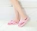 Onmygogo Coral Fleece Flip-flops for Women Non-slip Cotton Outsole (Size L(US women size 9.5-10.5), Pink)