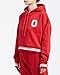 Pro Standard WOMENS COLLEGE OHIO STATE UNIVERSITY COLLEGE CLASSIC ESSENTIALS CROPPED PULLOVER HOODIE RED L