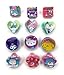 Hello Kitty and Friends Hair Accessories Set, 12 Pack Decorative Claw Clips, Kids Hair Clips for Ages 3+