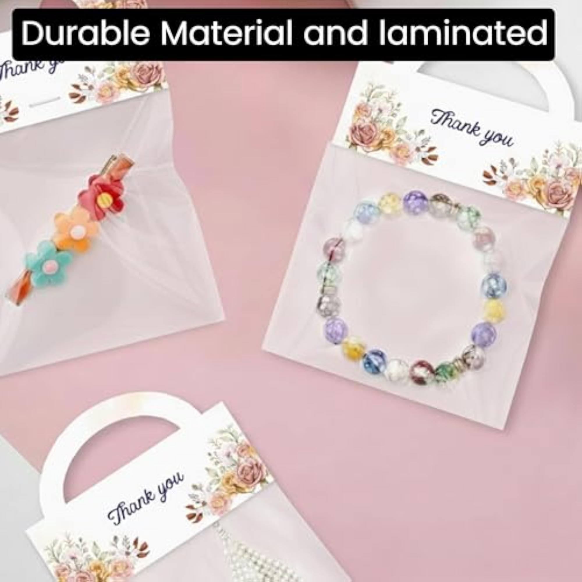 Thank You Jewellery Hanging Display Cards for Ornaments