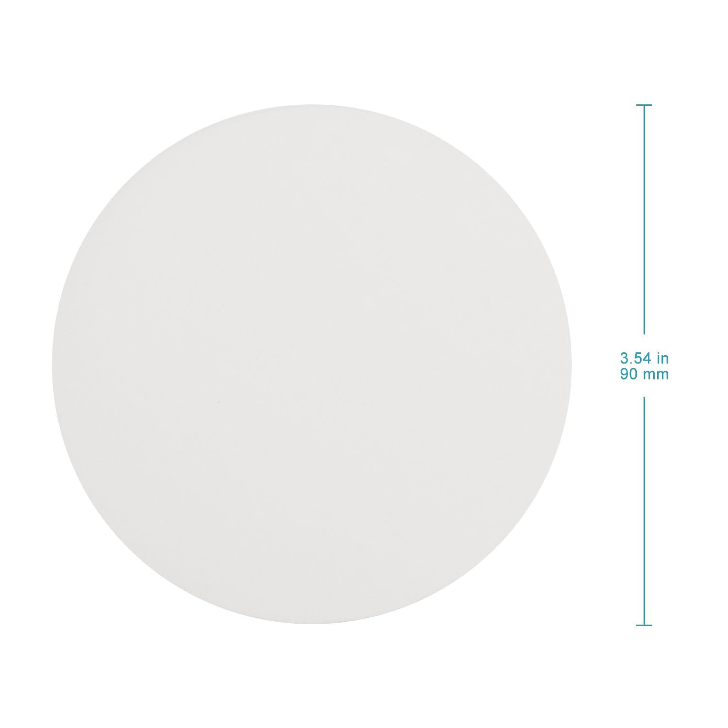stonylab Premium Qualitative Filter Paper Circles, 100-Pack Ashless Filter Paper 90 mm Diameter Cellulose Filter Paper with 20 Micron Particle Retention Medium Filtration Speed for Lab Filtration