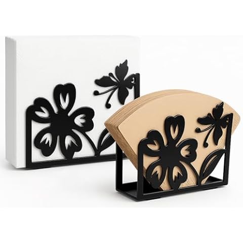 Butterfly & Floral Napkin Holder Set Cover