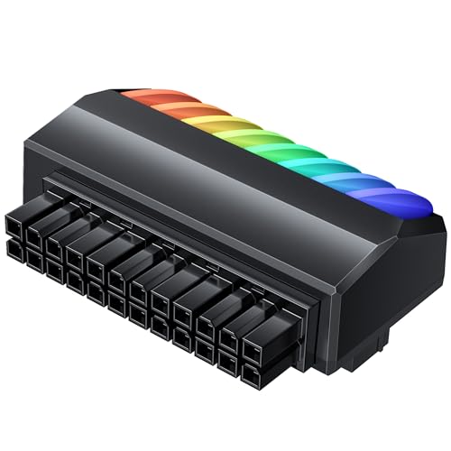 Adaptateur ATX 24 broches 90 degrés connecteur alimentation carte mère