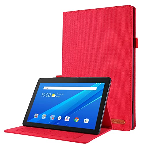 Fundas para tabletas Compatible con Lenovo M10 Plus 3rd Gen 10.6' TB-125F/128F (2022), funda plegable con función atril, funda protectora de tela impresa con encendido automático y ranuras Compatible