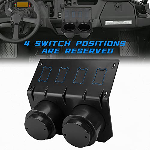 Kemimoto UTV Dash Cup Holder and Switch Panel #TOP17