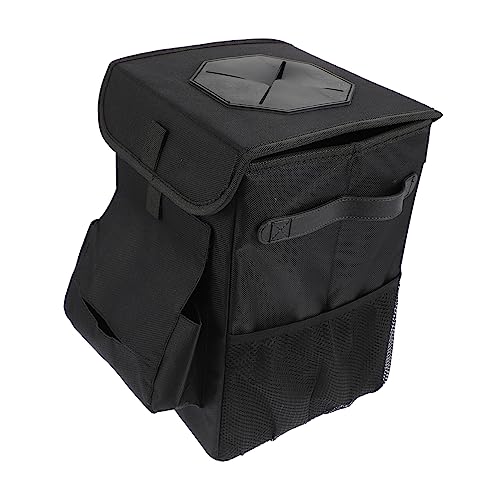 Poubelle de voiture pliable avec rangement pour déchet et petit objet auto