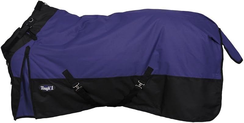 Manta para cavalo TOUGH1 1200D Turnout com SNUGGIT, 200 g, Roxa, 213 cm